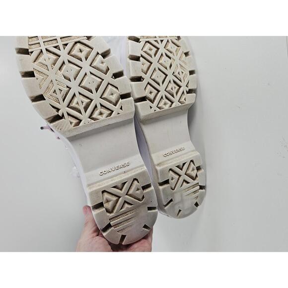 Converse Chuck Taylor All Star Black High Top Sneakers with Pink Laces - Picture 9 of 11